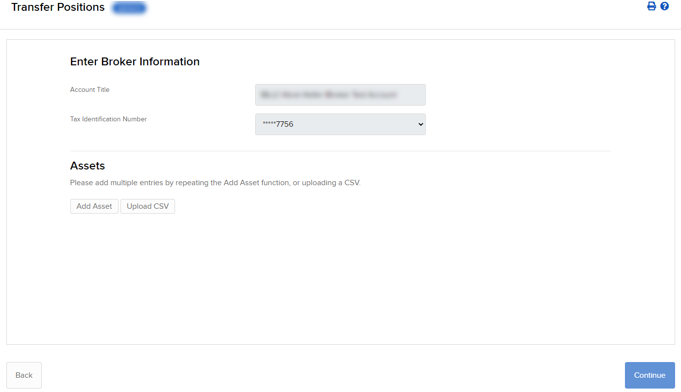 The employee stock options or share plan assets transfer method in portal. 